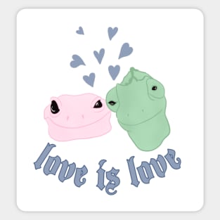 lizards in love Sticker